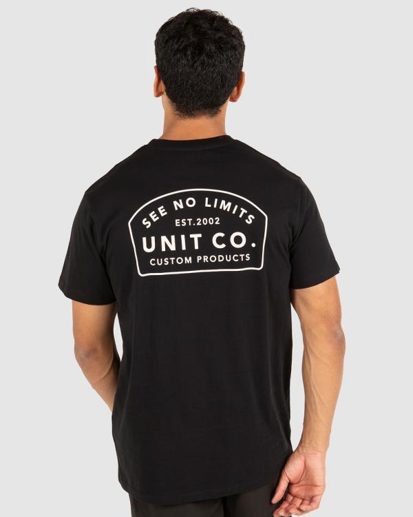 UNIT - UNIT Mens Dispatch T Shirt - T-Shirts & Singlets (BLACK) UNIT Mens Dispatch T-Shirt