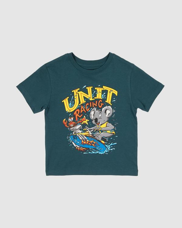 UNIT - UNIT Splash Kids Tee - T-Shirts & Singlets (DK TEAL) UNIT Splash Kids Tee