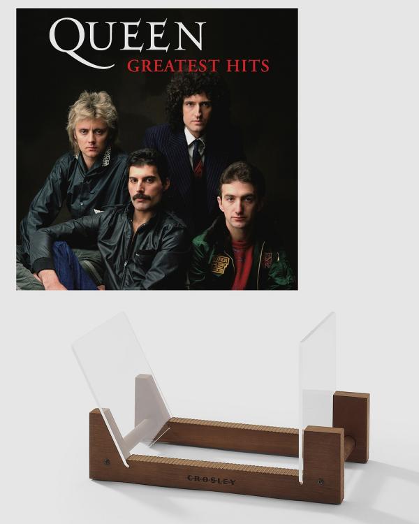 Universal Music - Queen Greatest Hits   Double Vinyl Album & Crosley Record Storage Display Stand - Home (N/A) Queen Greatest Hits - Double Vinyl Album & Crosley Record Storage Display Stand
