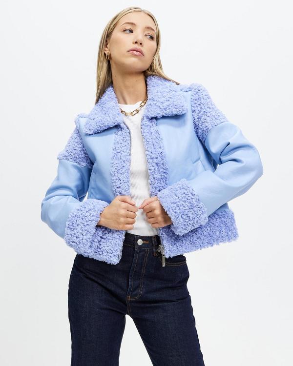 Unreal Fur - Corfu Jacket - Coats & Jackets (Blue) Corfu Jacket