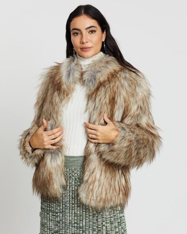 Unreal Fur - Fur Delish Jacket - Coats & Jackets (Natural) Fur Delish Jacket