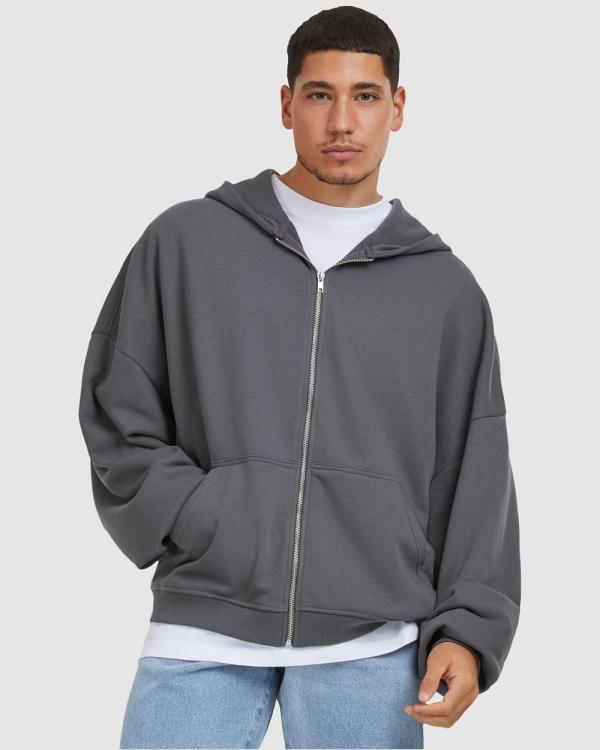 Urban Classics - 90's Zip Hoody - Hoodies (Dark Shadow) 90's Zip Hoody