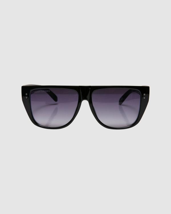 Urban Classics - Metal Peace Sunglasses - Square (Black) Metal Peace Sunglasses