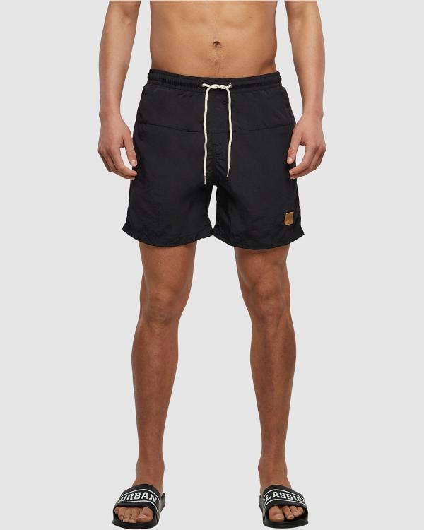Urban Classics - UC Block Swim Shorts - Swimwear (Black) UC Block Swim Shorts