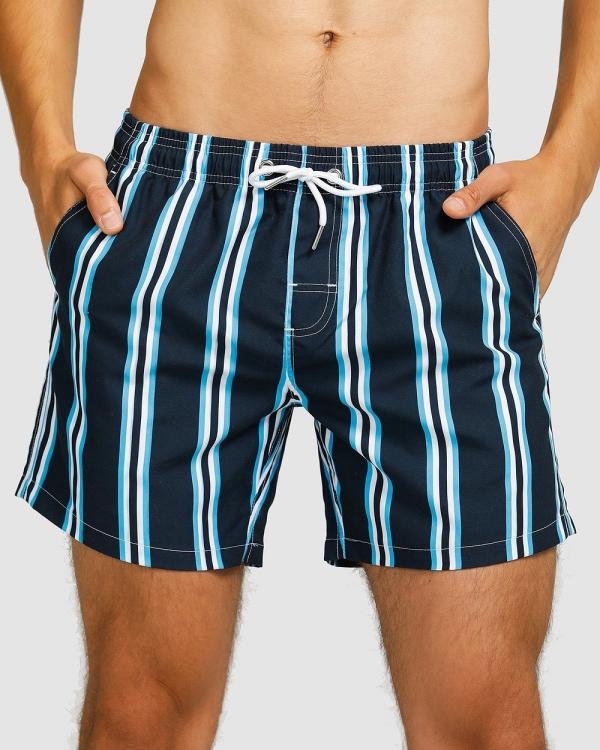 Vacay Swimwear - Nice Swim Shorts - Swimwear (Navy Blue) Nice Swim Shorts