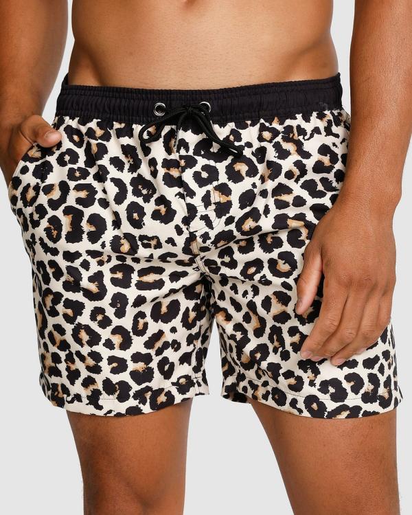 Vacay Swimwear - Savanna Swim Shorts - Swimwear (Leopard) Savanna Swim Shorts
