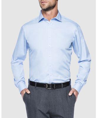 Van Heusen - Euro Tailored Fit Shirt Solid Poplin - Shirts & Polos (SKY BLUE) Euro Tailored Fit Shirt Solid Poplin