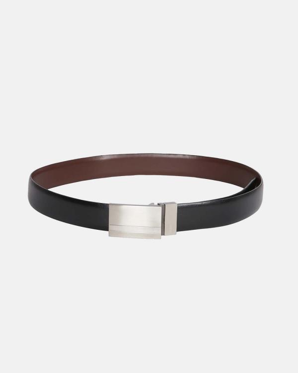 Van Heusen - Plate Buckle Belt - Belts (BLACK#) Plate Buckle Belt