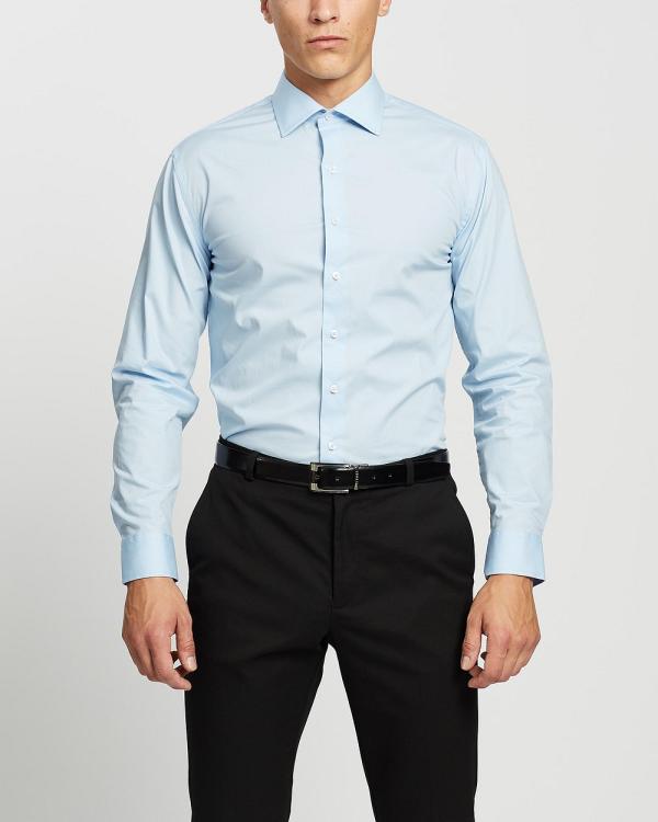 Van Heusen - Slim Fit Solid Shirt - Shirts & Polos (SKY BLUE) Slim Fit Solid Shirt