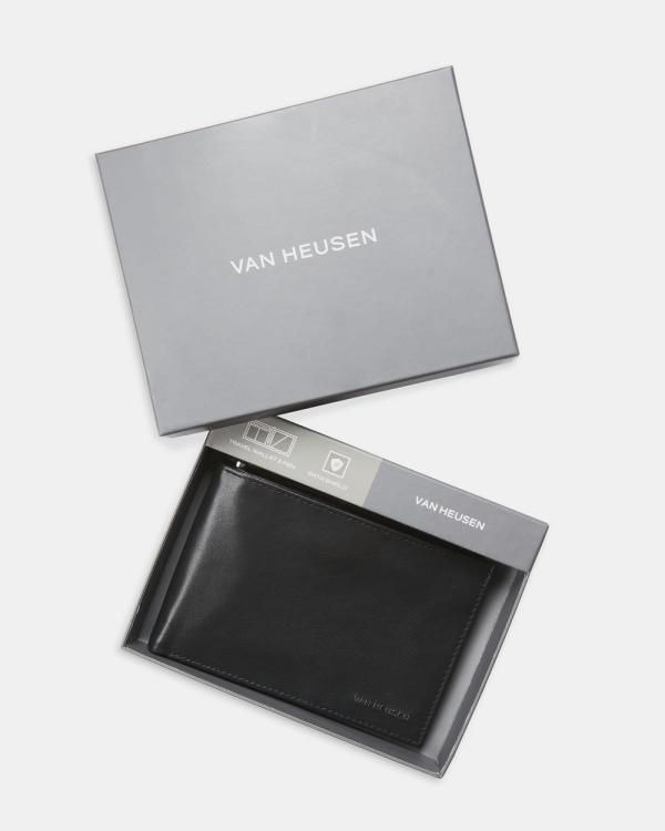 Van Heusen - Travel Wallet with Pen - Wallets (BLACK) Travel Wallet with Pen