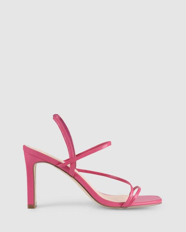 Verali - King Strappy Heel - Sandals (Pink Smooth) King Strappy Heel