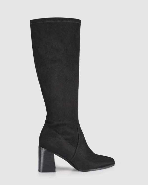 Verali - Linden Tall Boots - Knee-High Boots (Black Micro) Linden Tall Boots