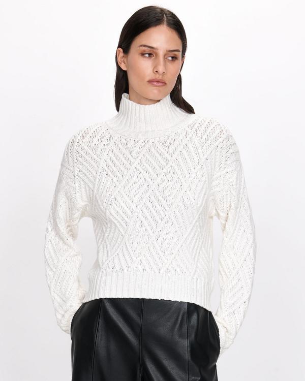 Veronika Maine - Chunky Merino Blend Sweater - Jumpers & Cardigans (101 Winter White) Chunky Merino Blend Sweater