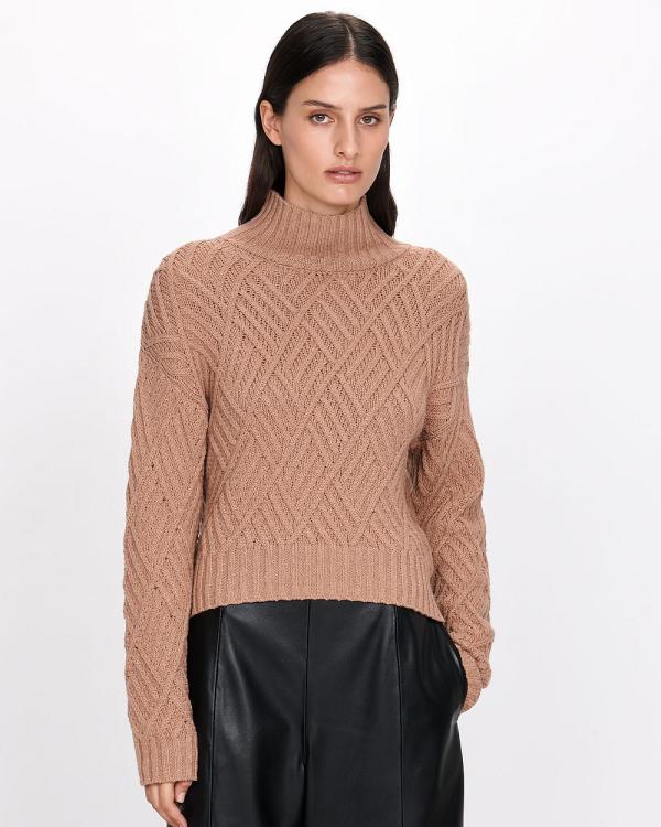 Veronika Maine - Chunky Merino Blend Sweater - Jumpers & Cardigans (290 Camel) Chunky Merino Blend Sweater