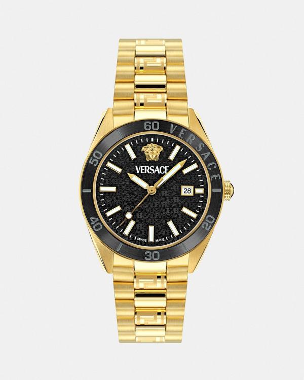 Versace - V Dome - Watches (Black Dial) V Dome