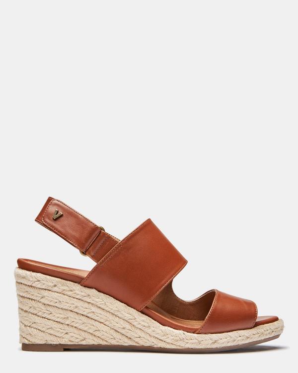 Vionic - Brooke Wedge - Wedges (Cognac) Brooke Wedge