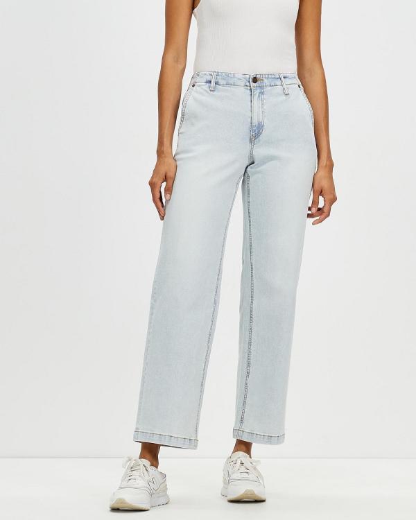 Volcom - 1991 Stoned Low Rise Jeans - Crop (Allover Stone Light) 1991 Stoned Low Rise Jeans