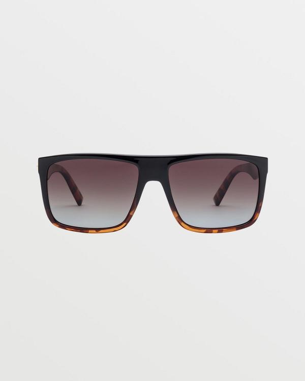 Volcom - Franken Sunglasses Gloss Darkside Polar - Square (Bronze Faded Polar) Franken Sunglasses Gloss Darkside Polar