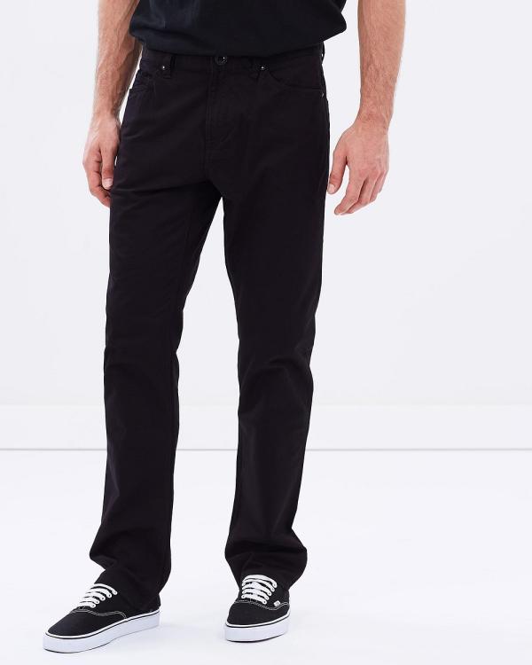 Volcom - Solver 5 Pocket Twill Pants - Pants (Black) Solver 5 Pocket Twill Pants