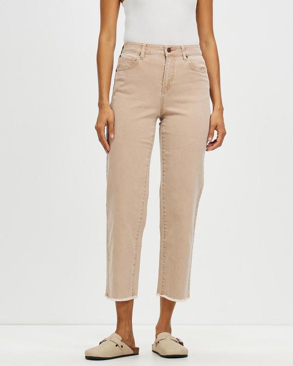 Volcom - Stone Step High Rise Pants - Crop (Mocha) Stone Step High Rise Pants