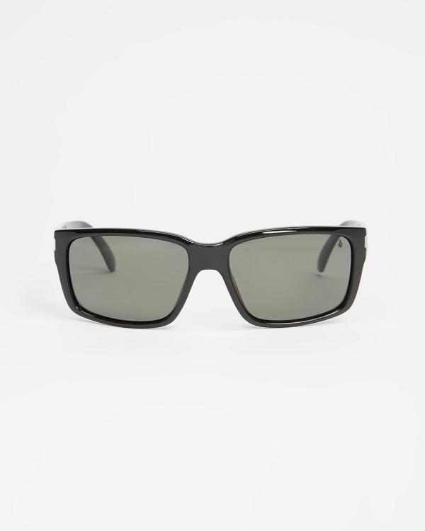 Volcom - Stoneage Sunglasses Gloss Black - Sunglasses (Grey) Stoneage Sunglasses Gloss Black