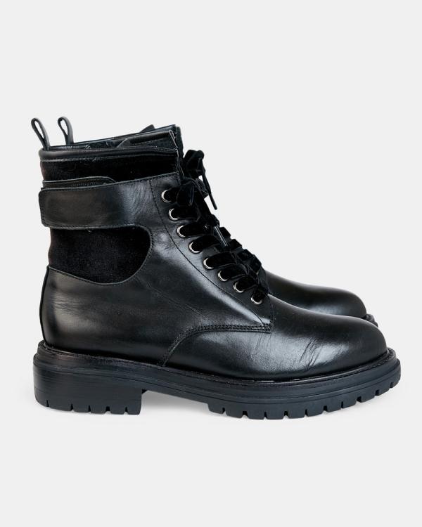 Walnut Melbourne - Jess Dempsey x Walnut Melbourne Olivia Leather Boot - Boots (Black) Jess Dempsey x Walnut Melbourne Olivia Leather Boot