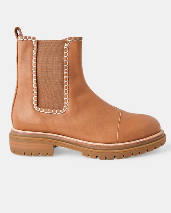 Walnut Melbourne - Orion Leather Boot - Boots (Tan) Orion Leather Boot