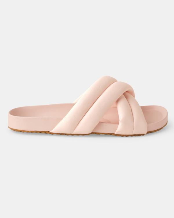 Walnut Melbourne - Pine Leather Slide - Casual Shoes (Pink) Pine Leather Slide