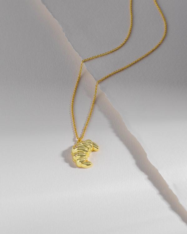 Wanderlust + Co - Croissant Gold Necklace - Jewellery (Gold) Croissant Gold Necklace