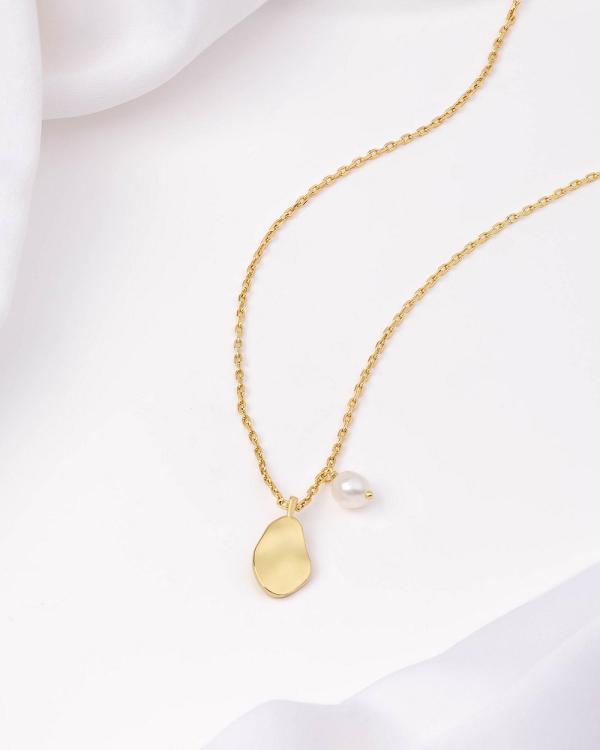 Wanderlust + Co - Pocketful Pearl Gold Necklace - Jewellery (Gold) Pocketful Pearl Gold Necklace