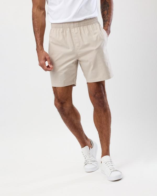 Wayver - Cotton Beach Shorts - Chino Shorts (Cuban Sand) Cotton Beach Shorts