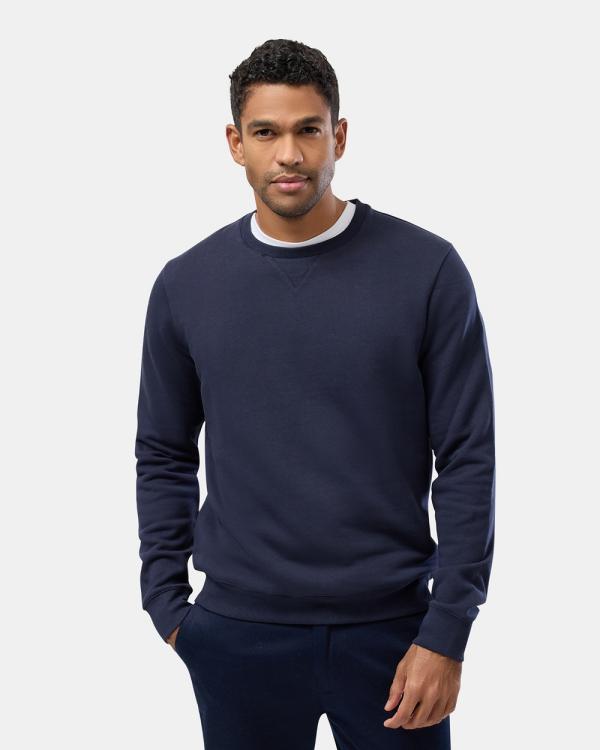 Wayver - Slim Fit Cotton Sweat - Sweats (Navy) Slim Fit Cotton Sweat