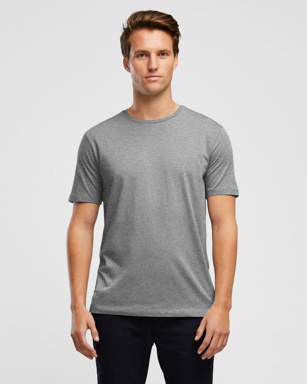 Wayver - The Essential Crew Tee - Short Sleeve T-Shirts (Grey Marl) The Essential Crew Tee