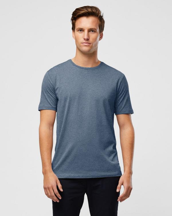 Wayver - The Essential Crew Tee - Short Sleeve T-Shirts (Ocean) The Essential Crew Tee