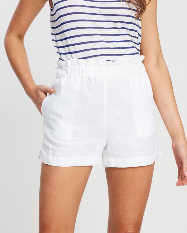 White By FTL - Oakley Shorts - High-Waisted (White) Oakley Shorts