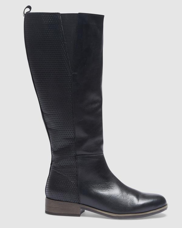 Wide Steps - Lewis - Knee-High Boots (BLACK) Lewis