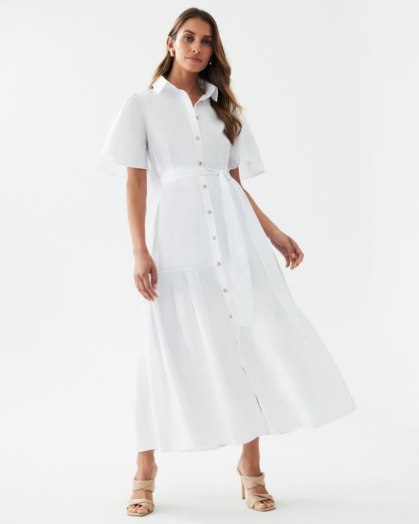 Willa - Bea Frilled Dress - Dresses (White) Bea Frilled Dress