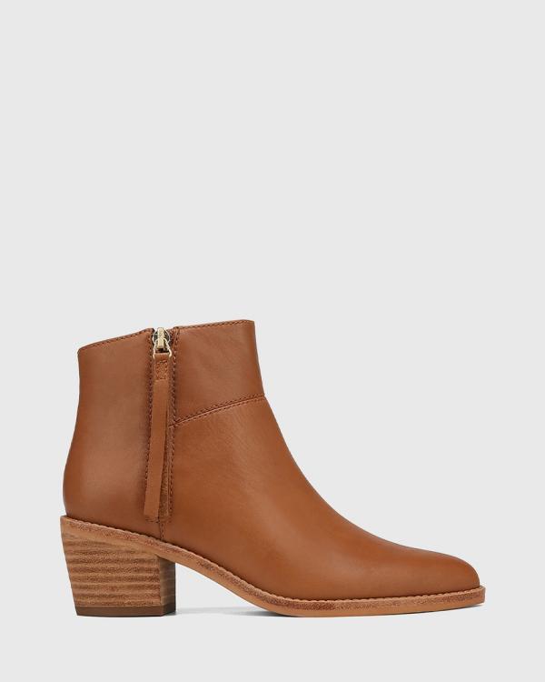 Wittner - Jayde Leather Ankle Boots - Boots (Tan) Jayde Leather Ankle Boots