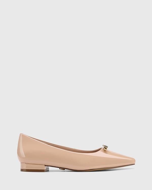 Wittner - Minnie Patent Leather Flats - Flats (Nude) Minnie Patent Leather Flats