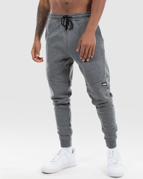 WNDRR - Hoxton V2 Tech Trackpants - Sweatpants (Dark Marle) Hoxton V2 Tech Trackpants