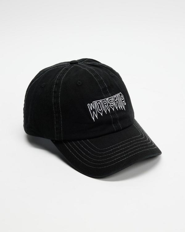 Worship - Slim Odds Canvas Dad Hat - Headwear (Black) Slim Odds Canvas Dad Hat