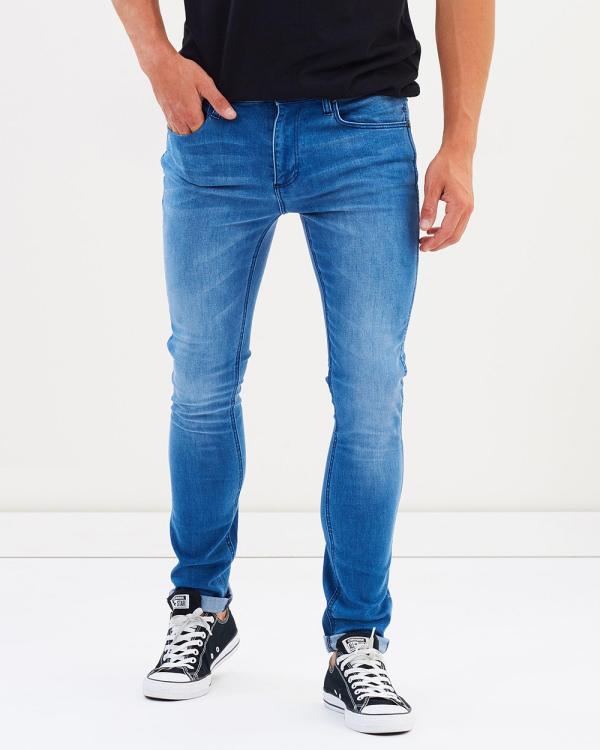 Wrangler - Strangler Jeans - Slim (Twist Blue) Strangler Jeans
