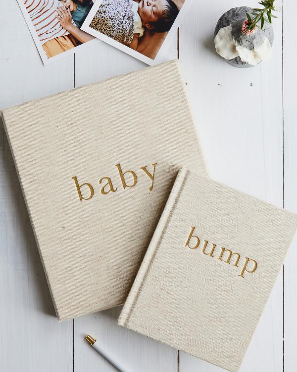Write to Me - Baby + Bump Journal Bundle - Home (Oatmeal) Baby + Bump Journal Bundle
