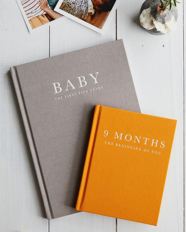 Write to Me - Pregnancy + Baby Journal Bundle - Home (Grey) Pregnancy + Baby Journal Bundle