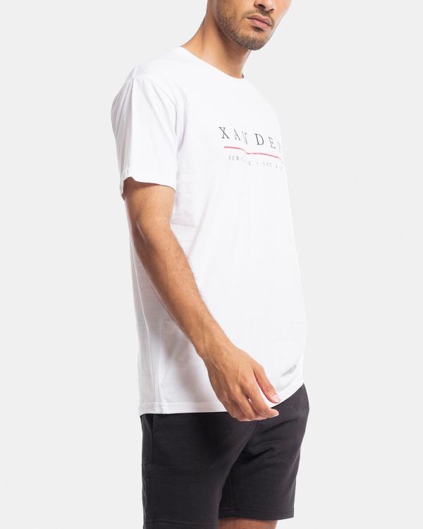 Xander - Bande Tee - Short Sleeve T-Shirts (White) Bande Tee