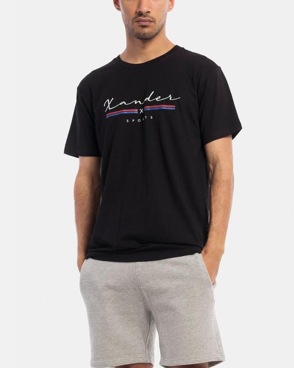 Xander - Grid Tee - Short Sleeve T-Shirts (Black) Grid Tee