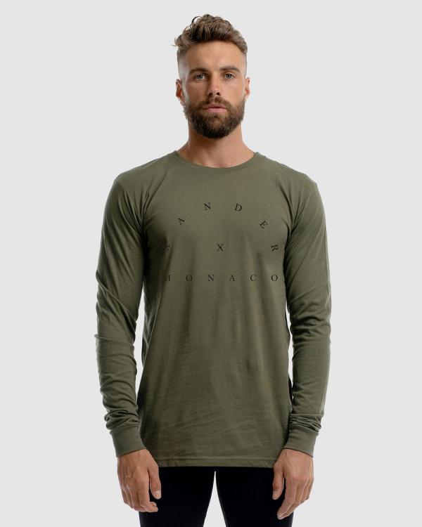 Xander - Roulette Long Sleeve Tee - Long Sleeve T-Shirts (Olive) Roulette Long Sleeve Tee
