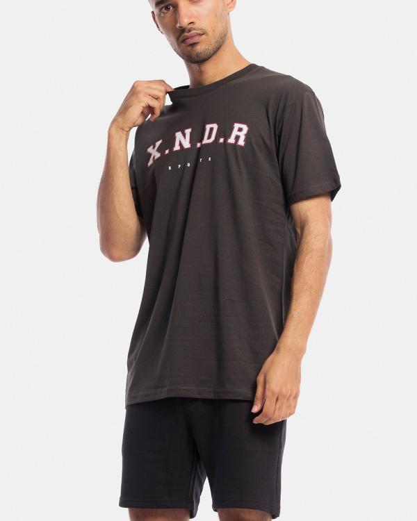 Xander - Varsity Tee - Short Sleeve T-Shirts (Vintage Black) Varsity Tee