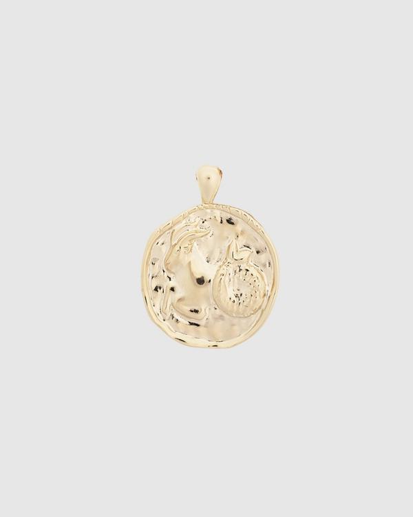 YCL Jewels - Large Zodiac II Pendant   Capricorn - Jewellery (14k Gold Vermeil) Large Zodiac II Pendant - Capricorn