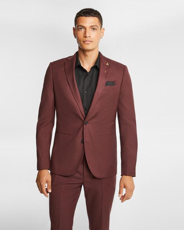 yd. - Alfa Skinny Suit Jacket - Suits & Blazers (RUST) Alfa Skinny Suit Jacket